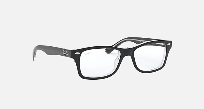 RB1531 OPTICS KIDS Eyeglasses with Black On Transparent