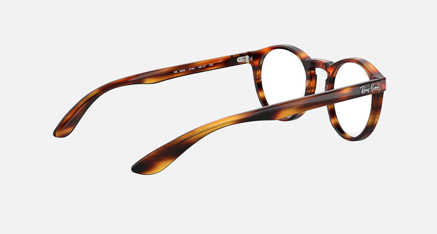 Ray-Ban Eyeglasses Rb5283 Optics Tortoise Frame Clear Lenses