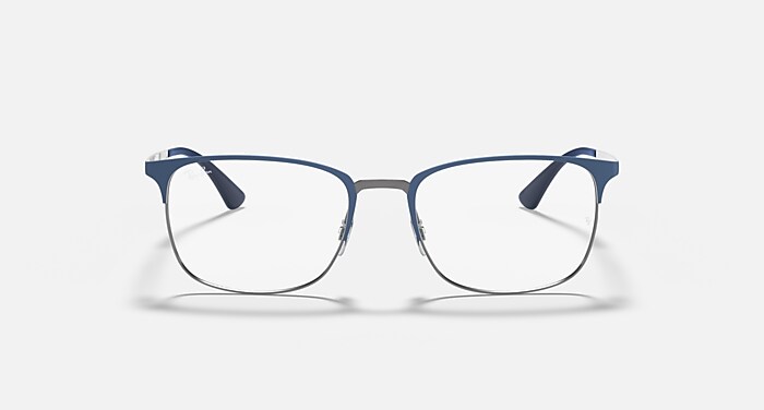 RB6421 OPTICS Eyeglasses with Blue On Gunmetal Frame