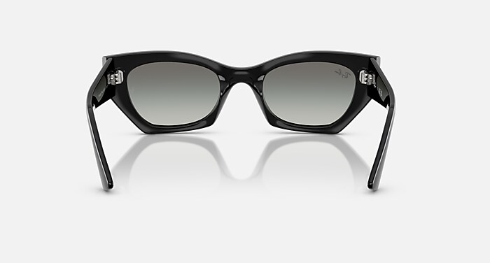 Ray-Ban Sunglasses Unisex Zena Bio-based - Black Frame Grey Lenses 49-22