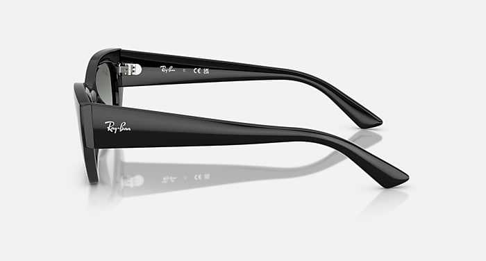 Ray-Ban Sunglasses Unisex Zena Bio-based - Black Frame Grey Lenses 49-22
