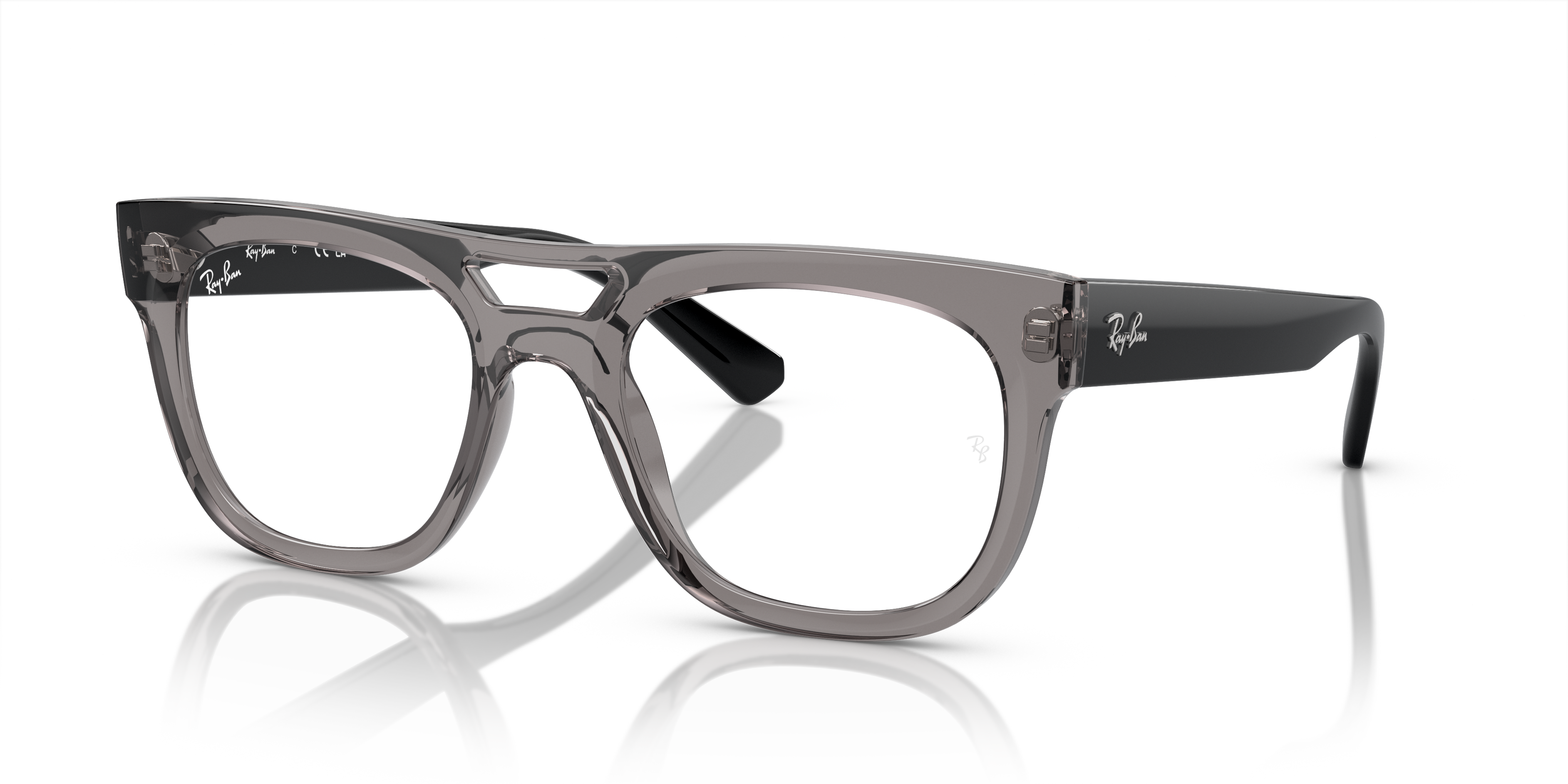 LLOYD OPTICS BIO-BASED Polished Transparent Grey Frame Demo Lens Lenses 54-21