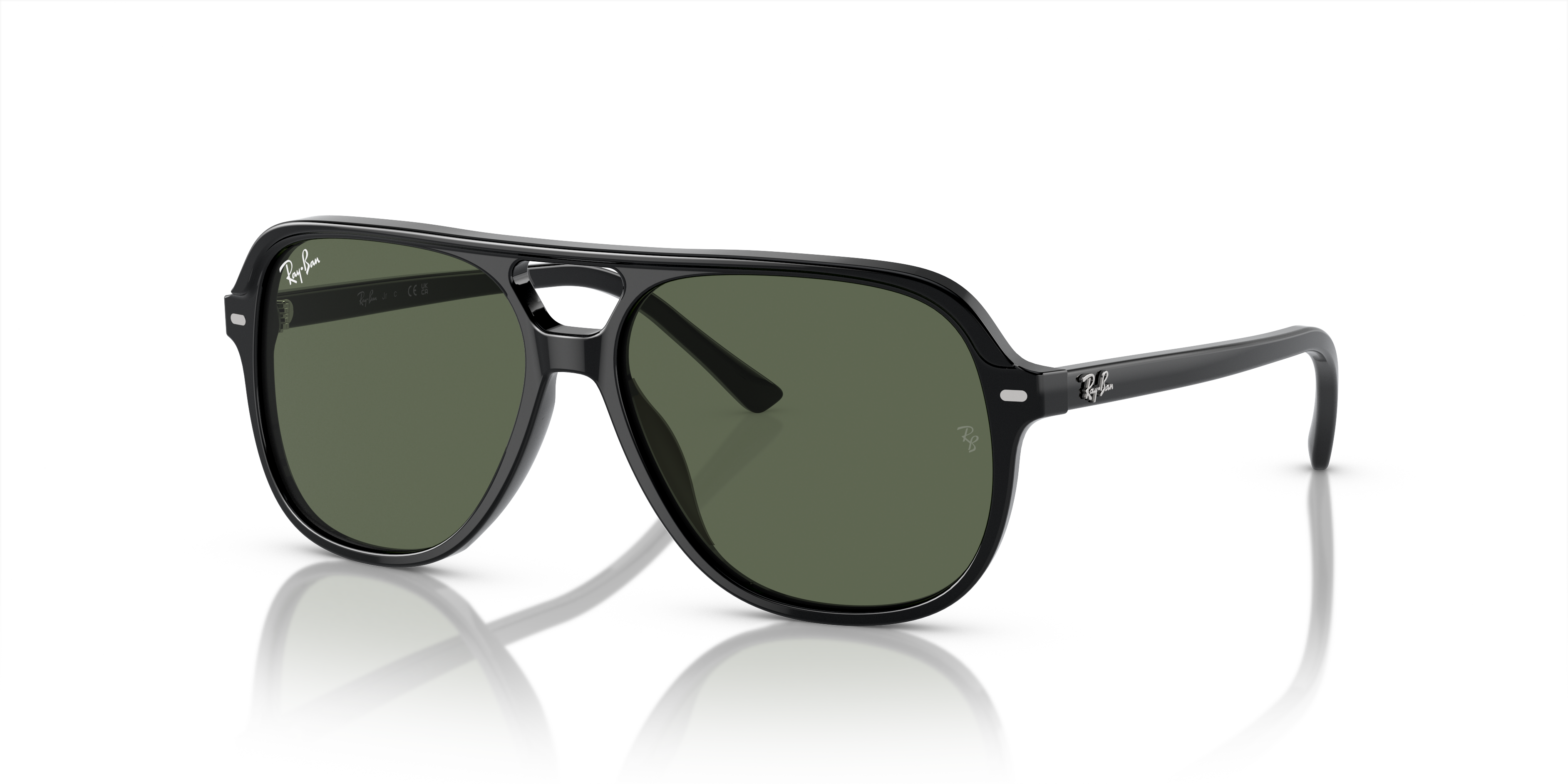 Ray-Ban Bill Kids Occhiali da Sole Nero e Verde
