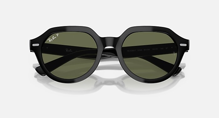 GINA Sunglasses in Black and Green - RB4399F | Ray-Ban®