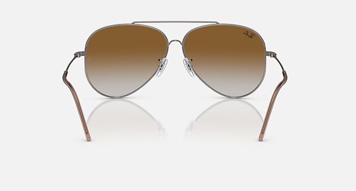 AVIATOR REVERSE Sunglasses in Gunmetal and Brown - RBR0101S  display picture 1