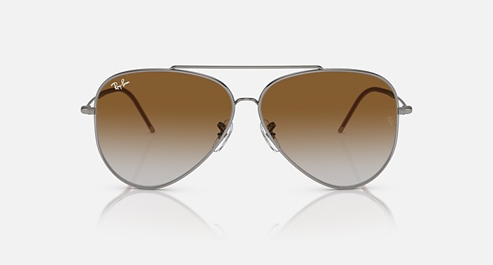 AVIATOR REVERSE Sunglasses in Gunmetal and Brown - RBR0101S  display picture 2