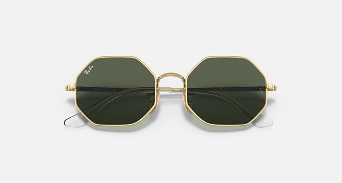 OCTAGON KIDS Sunglasses in Arista Gold and Dark Green  display picture 2