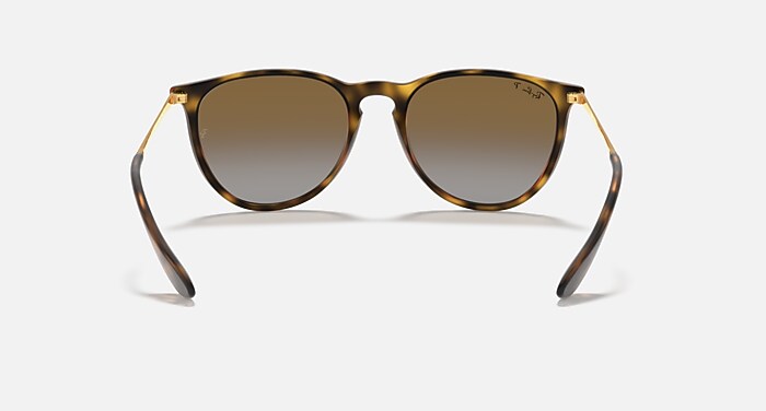 Ray-Ban Sunglasses Woman Erika @collection - Gold Frame Brown Lenses 54-18 Polarized
