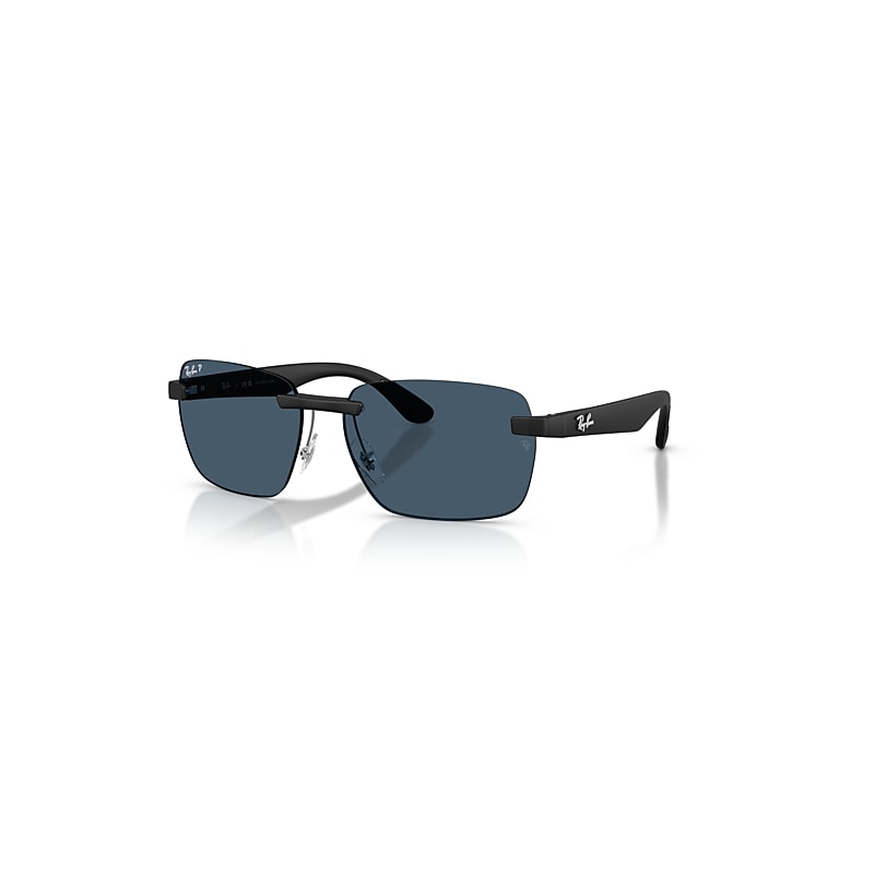 Ray Ban Rb4470 Polarized Ultra Lenses Sonnenbrillen Sand Schwarz Fassung Blau Glas Polarisiert 62-16