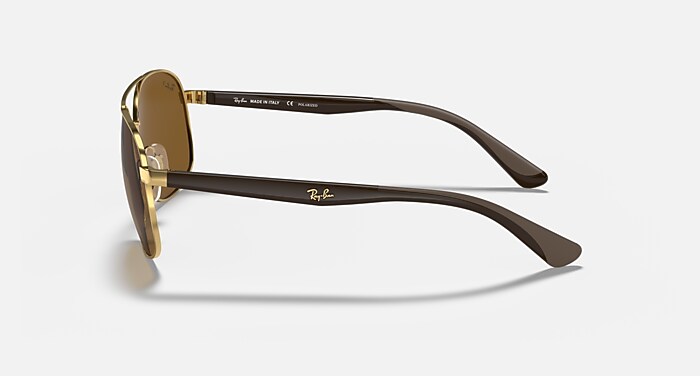 RB3593 Sunglasses in Arista Gold and B-15 Brown - RB3593 | Ray-Ban®