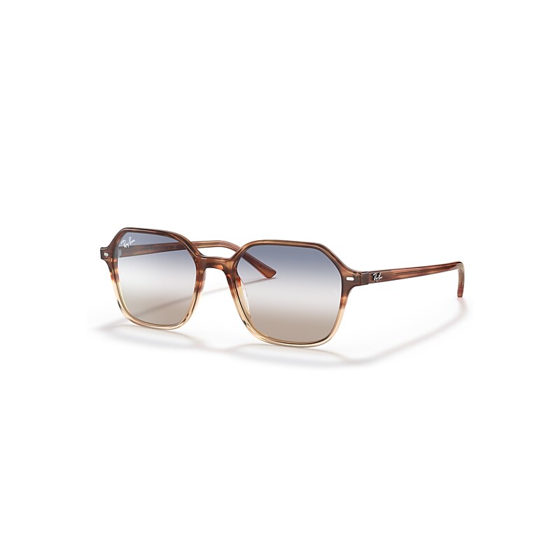 Ray-Ban Sunglasses Unisex John Bi-gradient - Tortoise Frame Blue Lenses 51-18