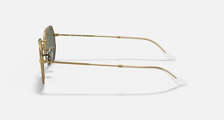 Ray-Ban Sunglasses Octagonal Legend Gold Gold Frame Green Lenses
