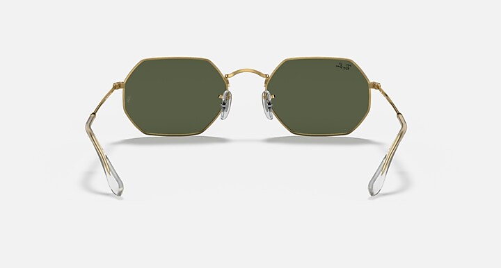Ray-Ban Sunglasses Octagonal Legend Gold Gold Frame Green Lenses