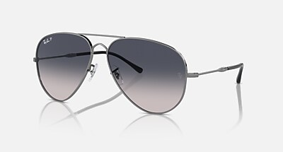 OLD AVIATOR Sunglasses in Black and Dark Grey - RB3825 | Ray  display picture 1