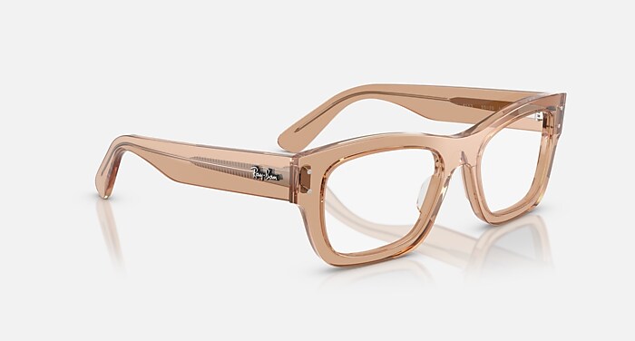 JOSEPH OPTICS Eyeglasses with Transparent Light Brown Frame