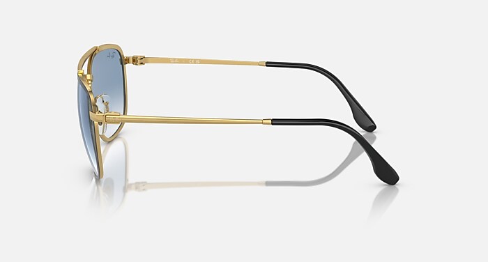 ●ONE BRILLIANT● AndrewOB476Gold Black Andrew-OB476-Gold Bl BOSS - Gold-tone sunglasses with black end-tips