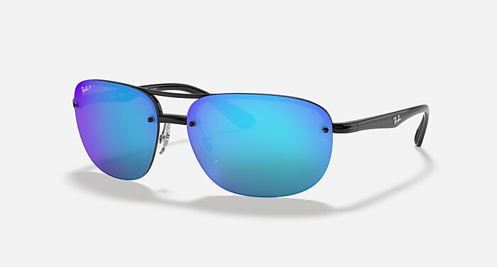 RB4275CH CHROMANCE Sunglasses in Black and Blue - RB4275CH | Ray 