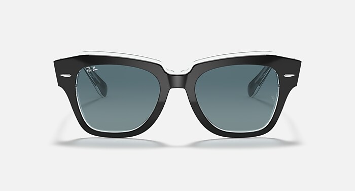 Ray-Ban Sunglasses Unisex State Street - Black Frame Clear Lenses 49-20