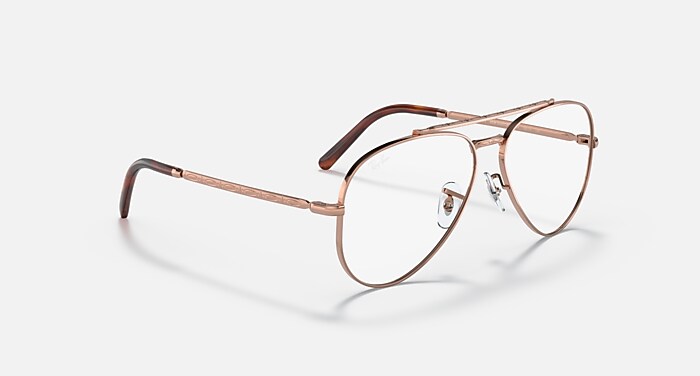 NEW AVIATOR OPTICS Eyeglasses with Rose Gold Frame - RB3625V