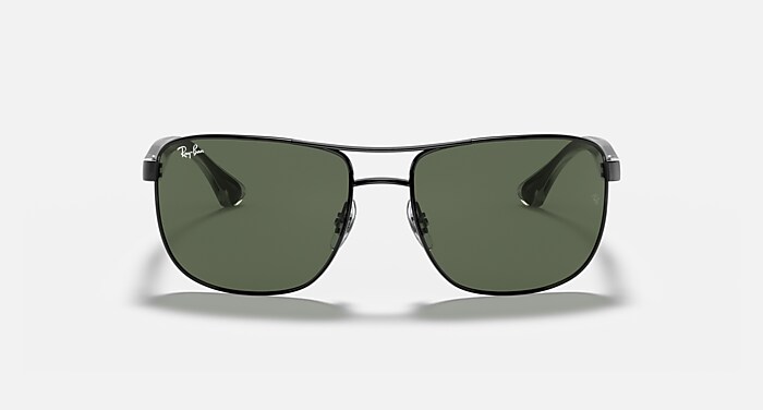 Ray-Ban Sunglasses Man Rb3533 - Black Frame Green Lenses 57-17