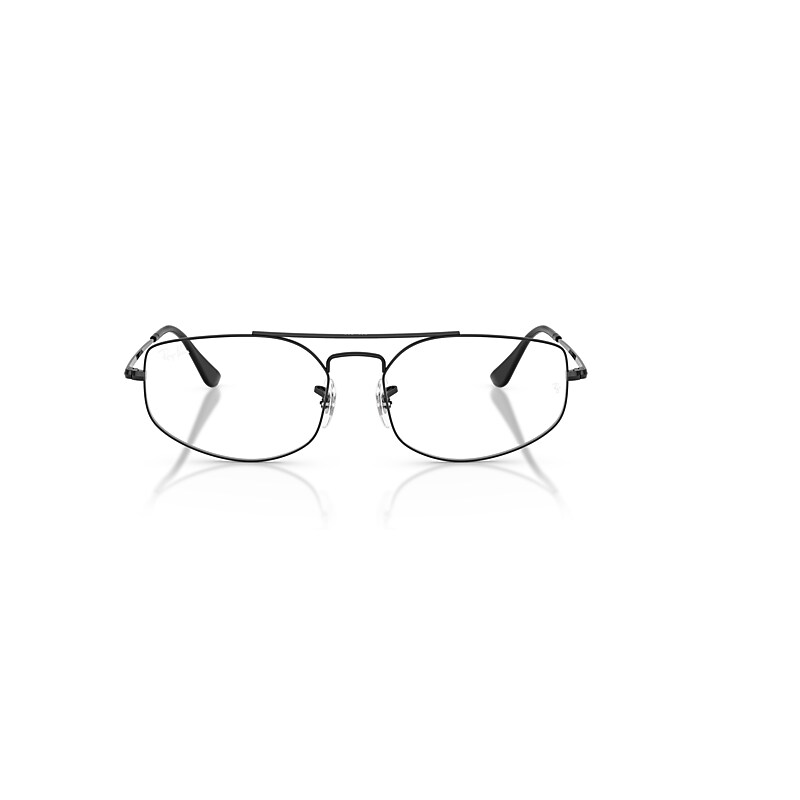 Ray Ban Explorer V Optics Eyeglasses Black Frame Clear Lenses Polarized 58-17 In Black
