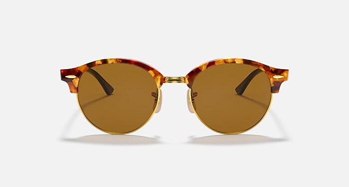 Ray-Ban Sunglasses Unisex Clubround Classic - Brown Havana Frame Brown Lenses 51-19