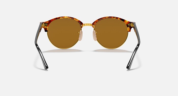 Ray-Ban Sunglasses Unisex Clubround Classic - Brown Havana Frame Brown Lenses 51-19