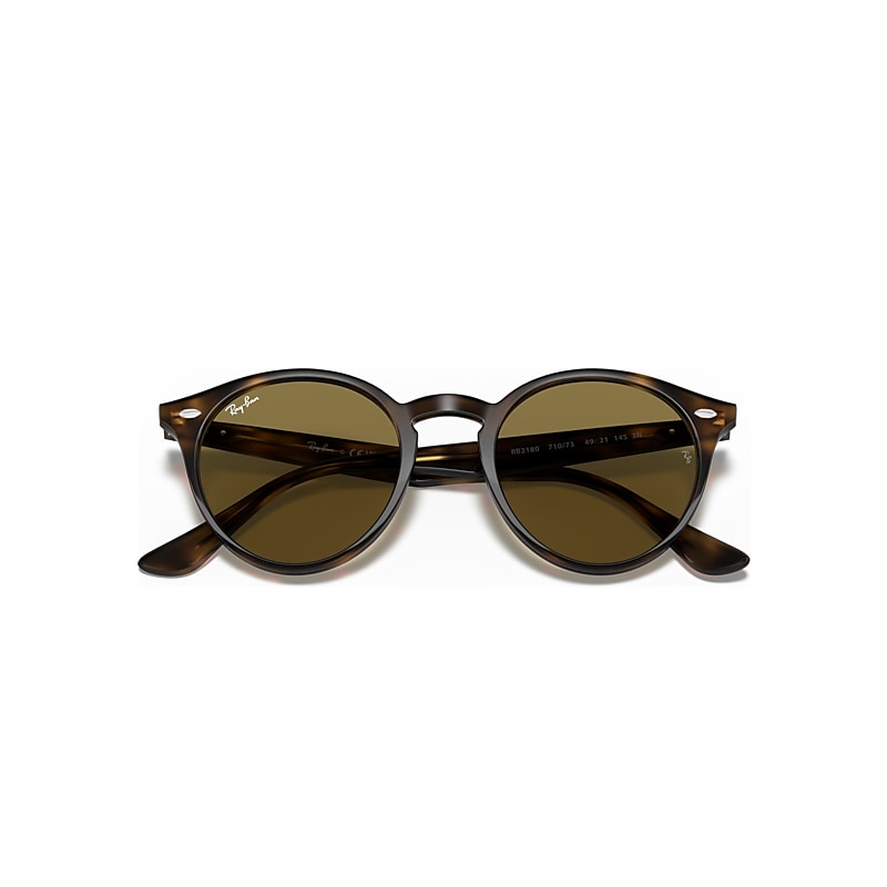 Ray-Ban Rb2180 Sunglasses Light Havana Frame Brown Lenses 51-21