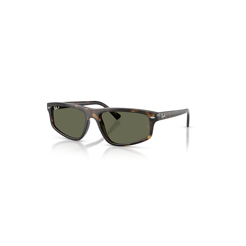Ray-Ban Sunglasses   - Havana Frame Green Lenses Polarized 59-18, RB2225