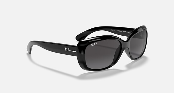 NEW Ray-Ban Jackie Ohh Sunglasses Green Polarized Lens Black Frame RB4101 58-17 Ray-Ban Jackie Ohh Black/Dark Green 58 mm Women main image 3