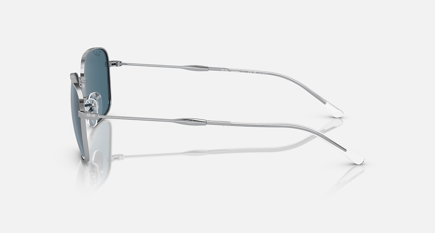 Ray-Ban Sunglasses Unisex Rb3706 - Silver Frame Blue Lenses 57-20 Polarized