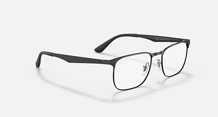 その他 ray Ray-Ban Men's 0RX6363 Prescription Eyeglasses with Case, Black