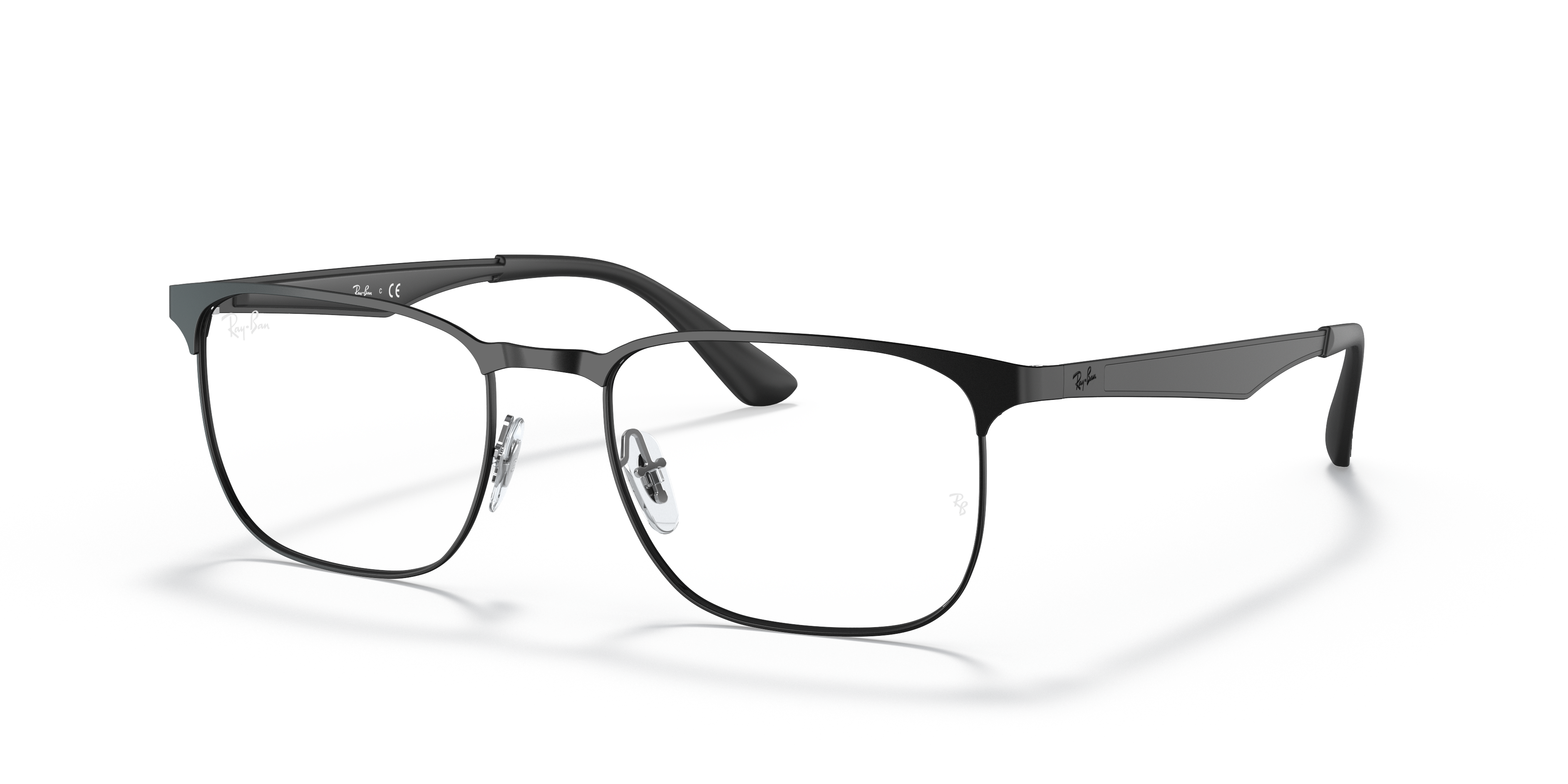 RB6363 OPTICS Matte Black Frame Clear Lenses 54-18