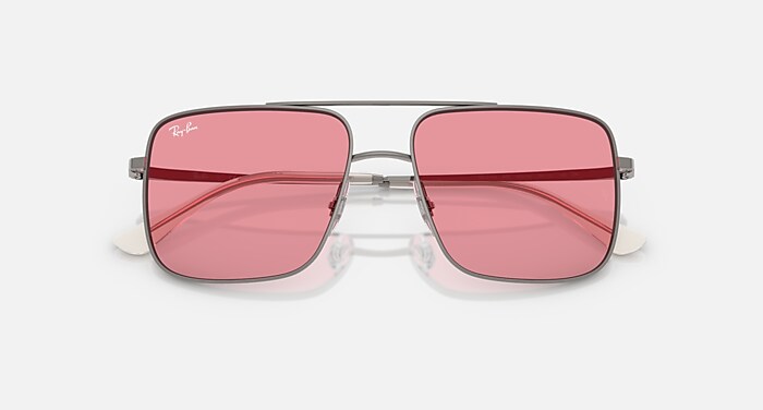 Ray-Ban Sunglasses Unisex Ari Bio-based - Pale Gold Frame Green Lenses 56-16