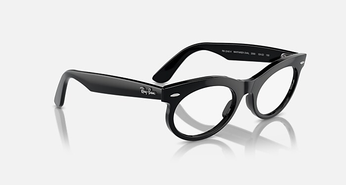 小物 RAYBAN WAYFARER OVAL ovy 19so GDC WAYFARER OVAL OPTICS Eyeglasses with Black Frame - RB2242V | Ray