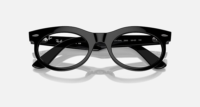 WAYFARER OVAL OPTICS Eyeglasses with Black Frame - RB2242V