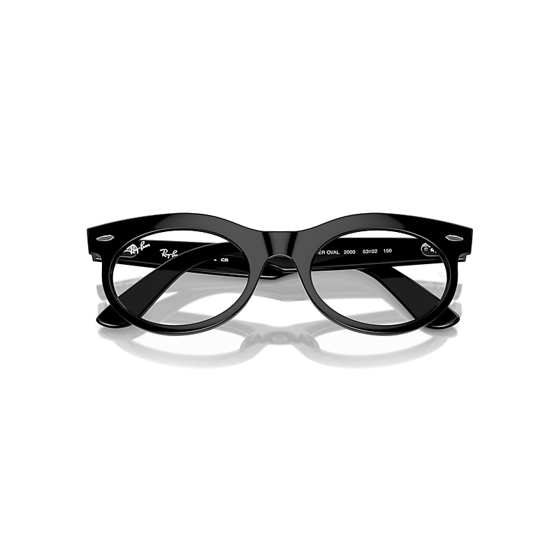 WAYFARER OVAL OPTICS Eyeglasses with Black Frame - RB2242V | Ray