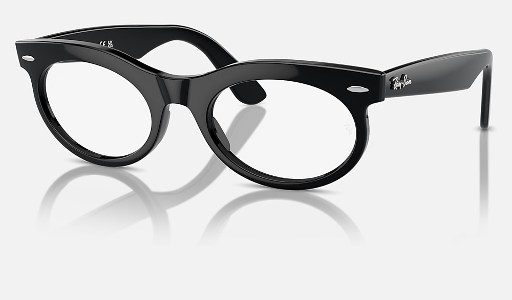 WAYFARER OVAL OPTICS Eyeglasses with Black Frame - RB2242V | Ray