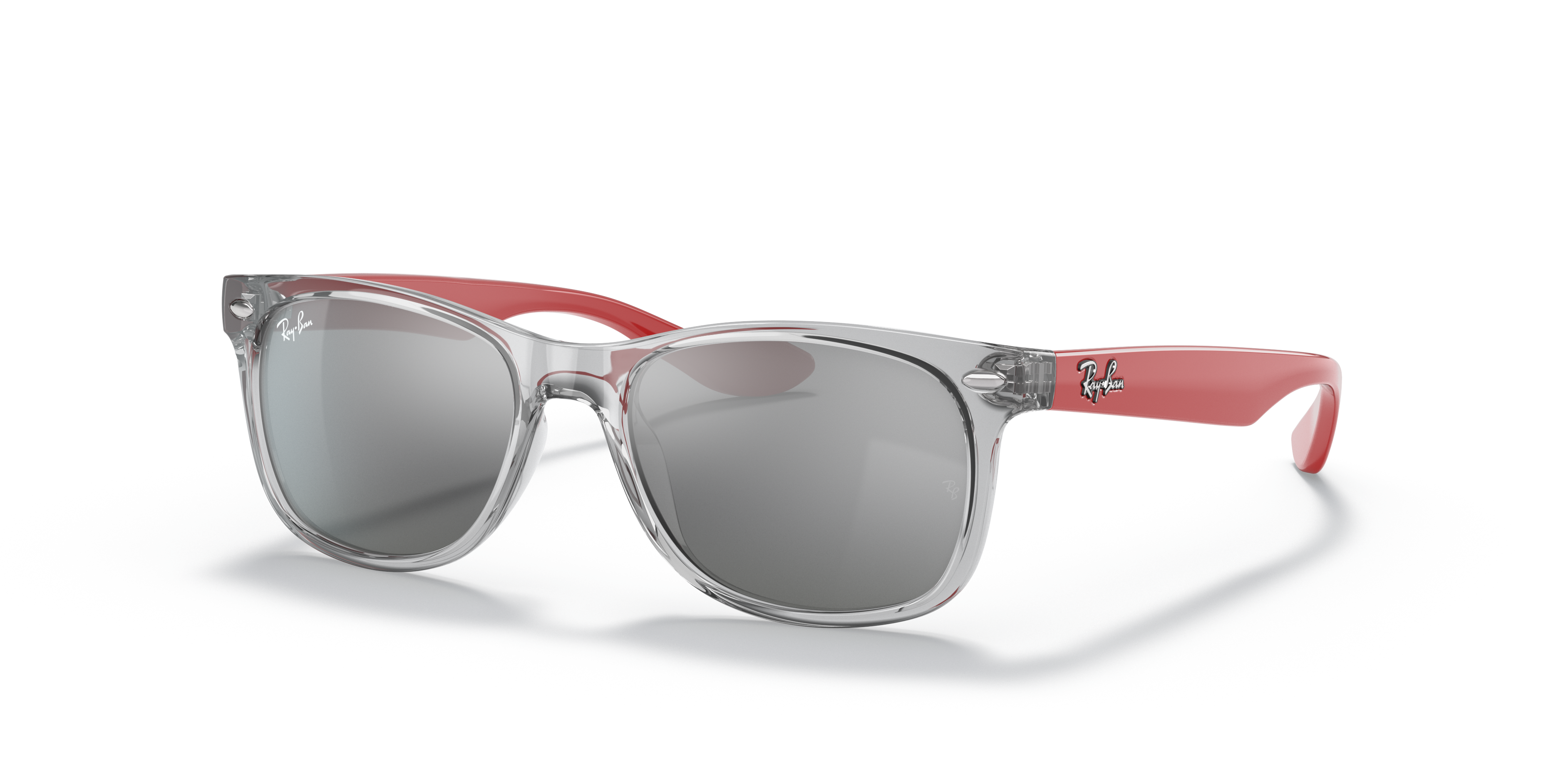 Transparent Grey Sunglasses in Grey Mirror Silver and NEW WAYFARER KIDS -  RB9052SF | Ray-Ban®