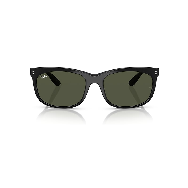 Ray Ban Balorette Sunglasses Black Frame Green Lenses 57-19 In Black