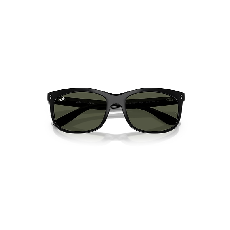 Ray-Ban Balorette Sunglasses Black Frame Green Lenses 60-19