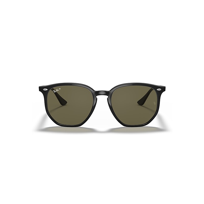Ray Ban Rb4306 Sunglasses Black Frame Green Lenses Polarized 54-19 In Black