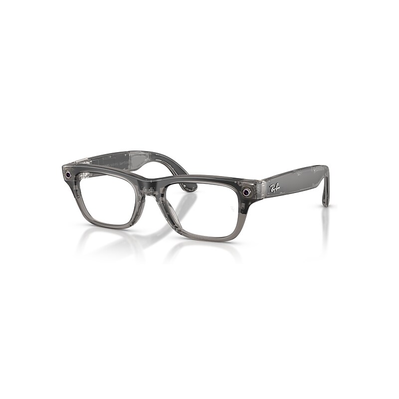 Ray-Ban Meta Optics (gen 2) Transparent Ice Grey Frame Demo Lens Prescription AI Glasses