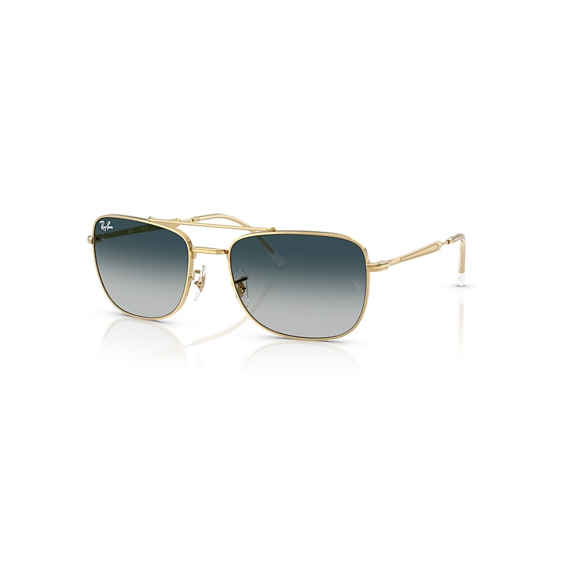 Ray-Ban Sunglasses   - Arista Gold Frame Grey Lenses 62-19, RB3755