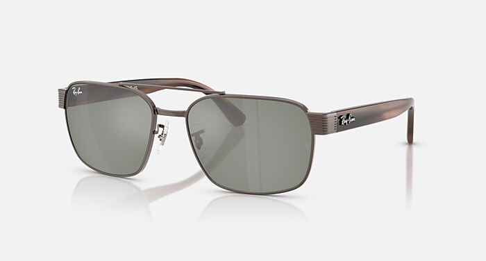 RB3751 Zonnebrillen in Koper en Groen gespiegeld zilver RB3751