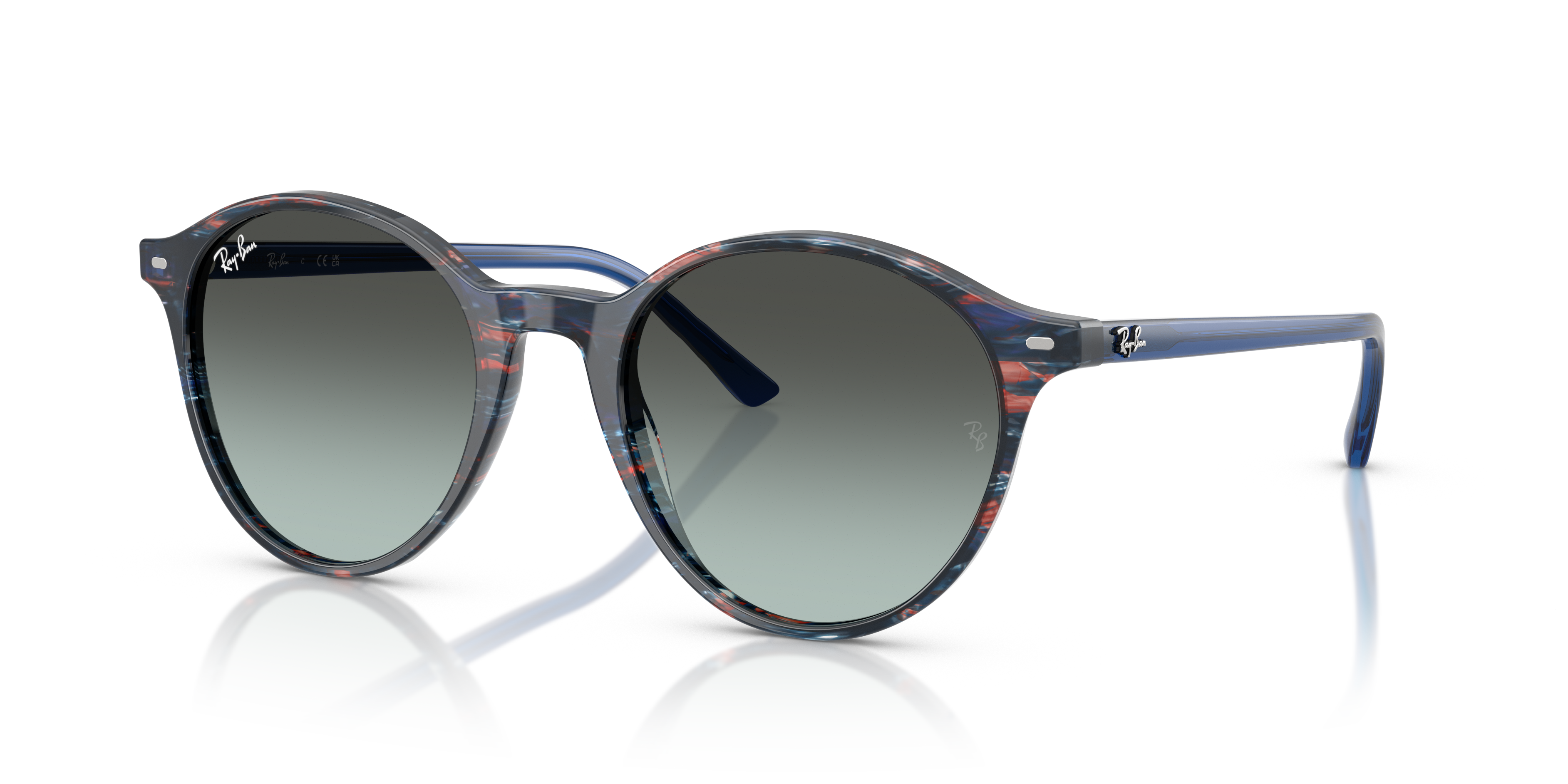 BERNARD Polished Transparent Shade Fantasy Blue Frame Blue Lenses 51-20