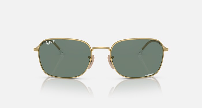 Ray-Ban RB3706 Chromance Polarized Sunglasses – Gold Frame / Green Lens Ray-Ban Sunglasses RB 3706 001/O9 Arista Gold Polarized  main image 3
