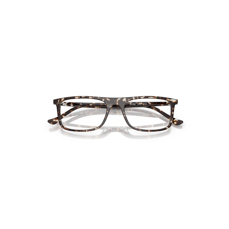Ray Ban Rb5440 Optics Eyeglasses Havana Yellow Turtle Frame Clear Lenses Polarized 55-18 In Havana Yellow Turtle