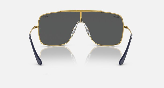 506436 [レイバン] サングラス 0RB3697 WINGS II WINGS II Sunglasses in Arista Gold and Dark Green - RB3697