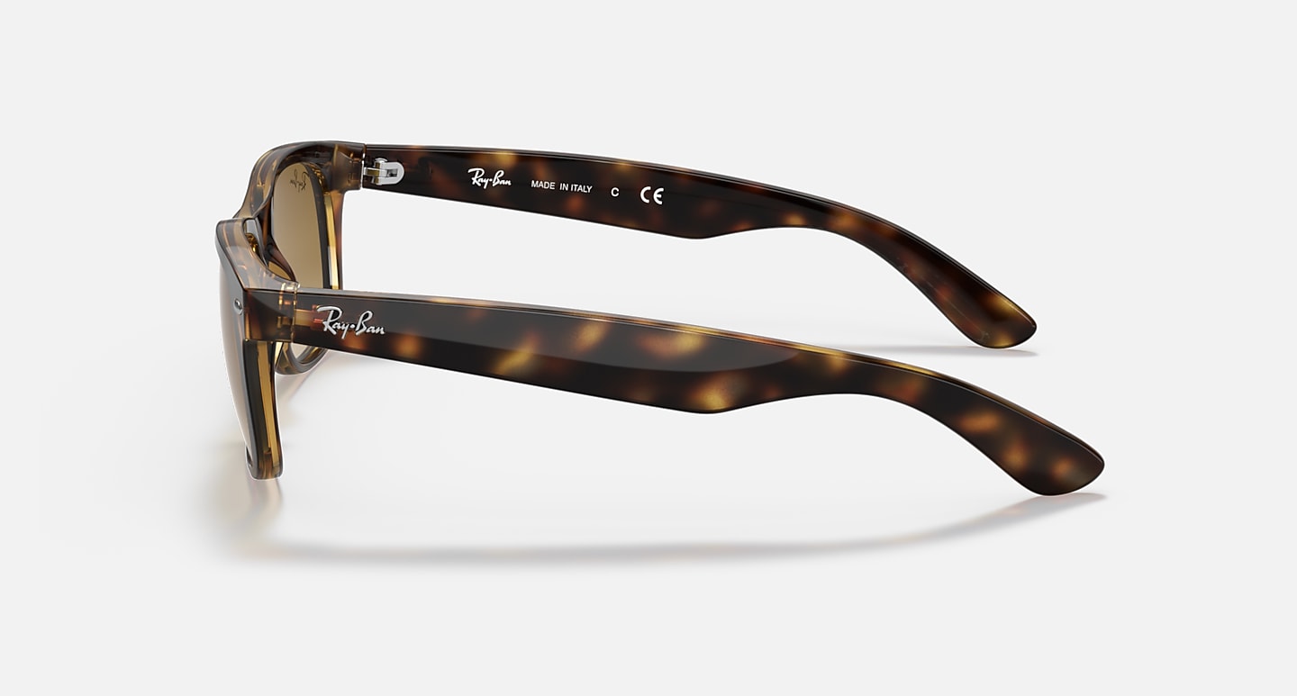 Ray-Ban Sunglasses Unisex New Wayfarer Classic - Light Havana Frame Brown Lenses 52-18
